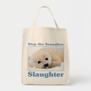 Tote Bag Arrêter l'abattage des phoques