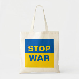 Tote Bag Arrêtez la guerre Ukraine ukrainienne
