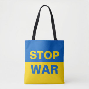 Tote Bag Arrêtez la guerre Ukraine ukrainienne