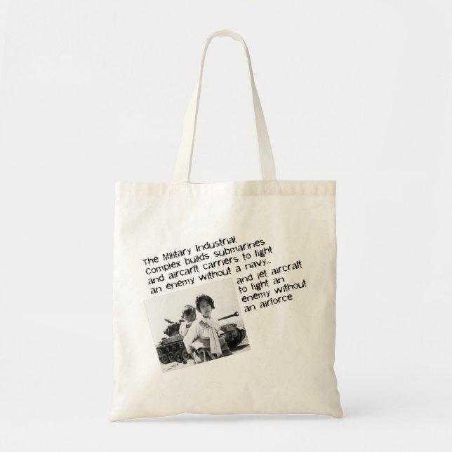 Tote Bag Arrêtez le complexe militaro-industriel (Devant)
