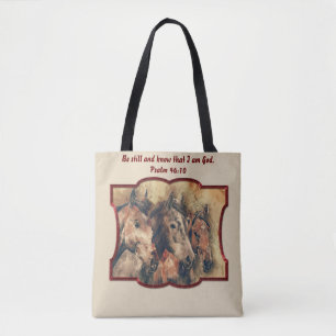 Tote Bag Arrêtez-vous et sachez que je suis Dieu.Psalm 46:1