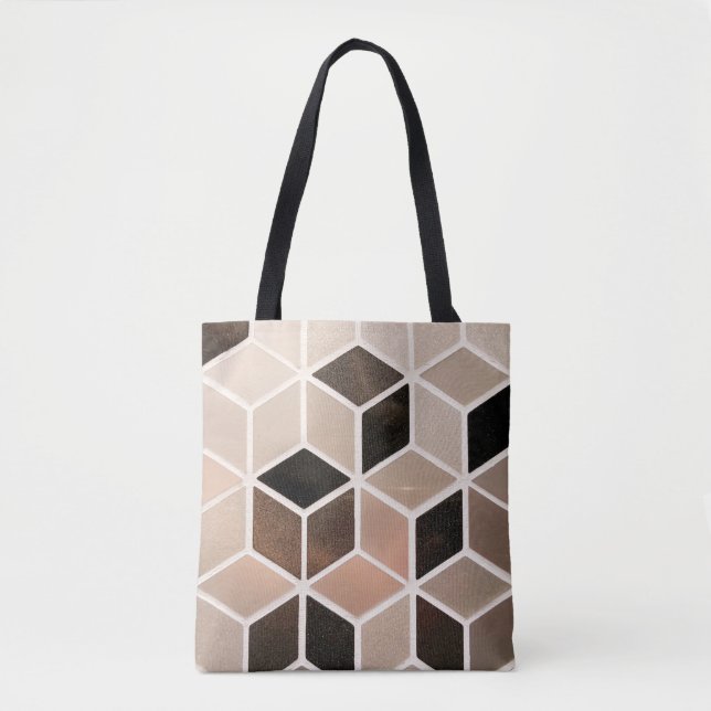 Tote Bag Arrière - plan Abstrait carrelé. (Devant)