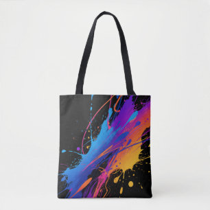 Tote Bag Arrière - plan Abstrait de peinture colorée