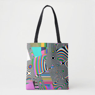 Tote Bag Arrière - plan abstrait dynamique. Motif coloré. G