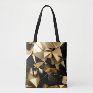 Tote Bag arrière - plan Abstrait triangle cristal 3D.