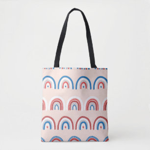 Tote Bag Arrière - plan arc-en-ciel enfant sans soudure. ha