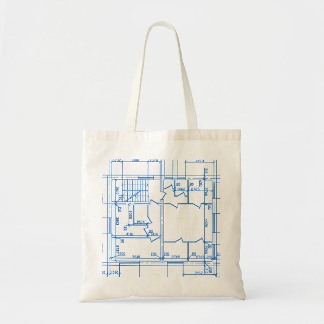 Tote Bag Arrière - plan architectural (Devant)