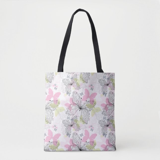 Tote Bag Arrière - plan avec le papillon (Devant)