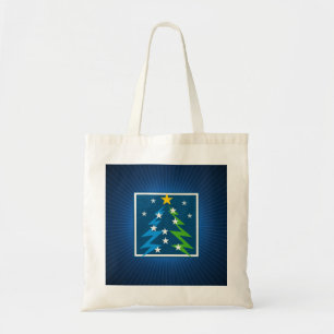 Tote Bag arrière - plan bleu Noël