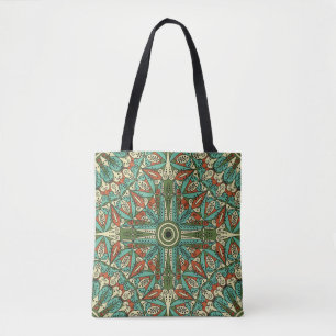 Tote Bag Arrière - plan coloré à motifs ethniques. Arabesqu