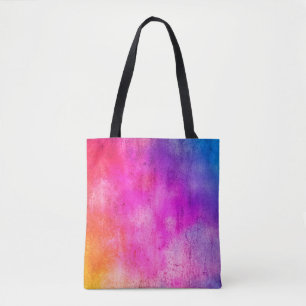 Tote Bag Arrière - plan couleur. Grunge rouge bleu et jaune