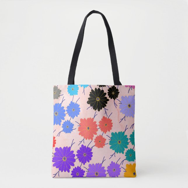 Tote Bag Arrière - plan d'aquarelle Abstrait avec design de (Devant)