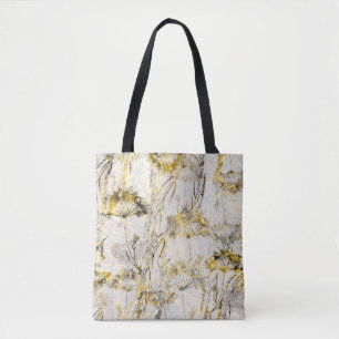 Tote Bag arrière - plan d'aquarelle Abstraite : dandelion,