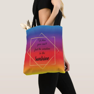 Tote Bag arrière - plan de coucher de soleil audacieux avec