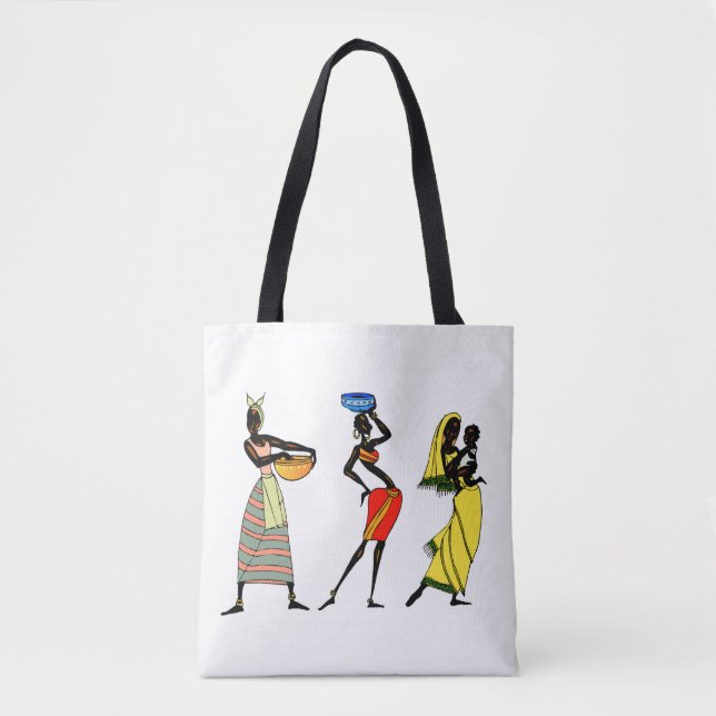 Tote Bag Arrière-plan de femmes africaines (Devant)