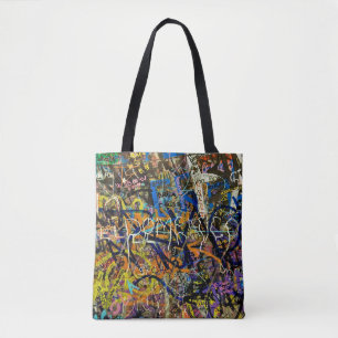 Tote Bag Arrière - plan de graffiti