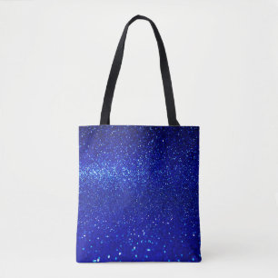 Tote Bag Arrière - plan de parties scintillant bleu brilla