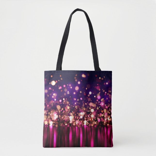 Tote Bag Arrière - plan de parties scintillant de luxe avec (Devant)