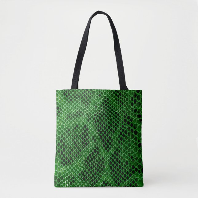 Tote Bag Arrière - plan de peau de serpent (Devant)