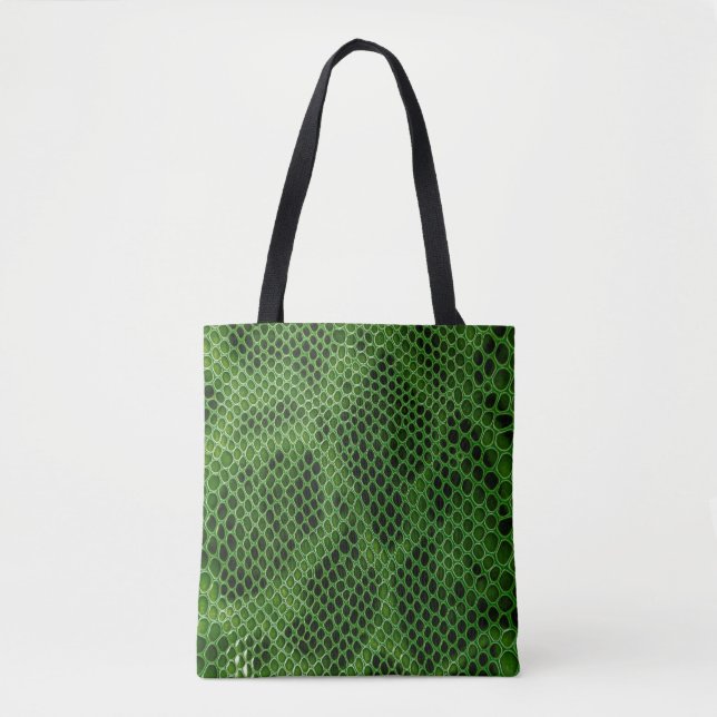 Tote Bag Arrière - plan de peau de serpent exotique (Devant)