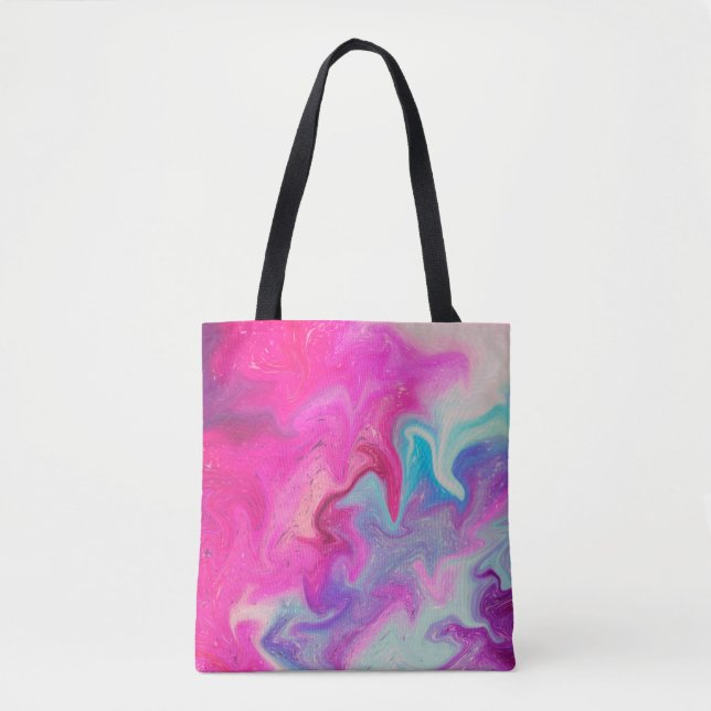 Tote Bag Arrière - plan de peinture mixte (Devant)