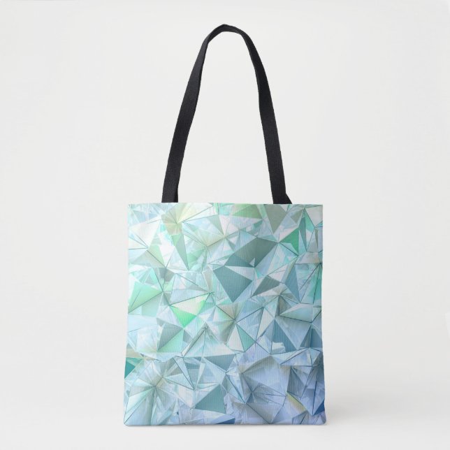 Tote Bag Arrière - plan de triangle cristal. (Devant)