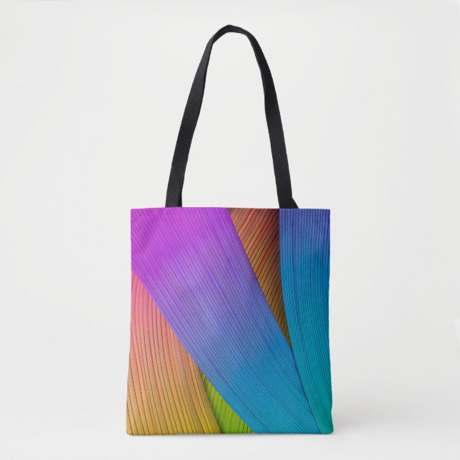 Tote Bag arrière - plan de vague Abstrait. Illustration 3D. (Devant)