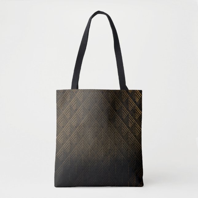 Tote Bag Arrière - plan d'illustrations 3D Art Déco (Devant)
