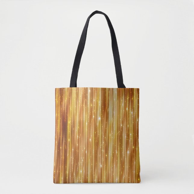 Tote Bag Arrière - plan doré abstrait brillant avec parties (Devant)