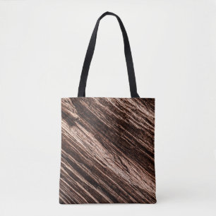 Tote Bag Arrière - plan en bois vieilli, marron ancien.
