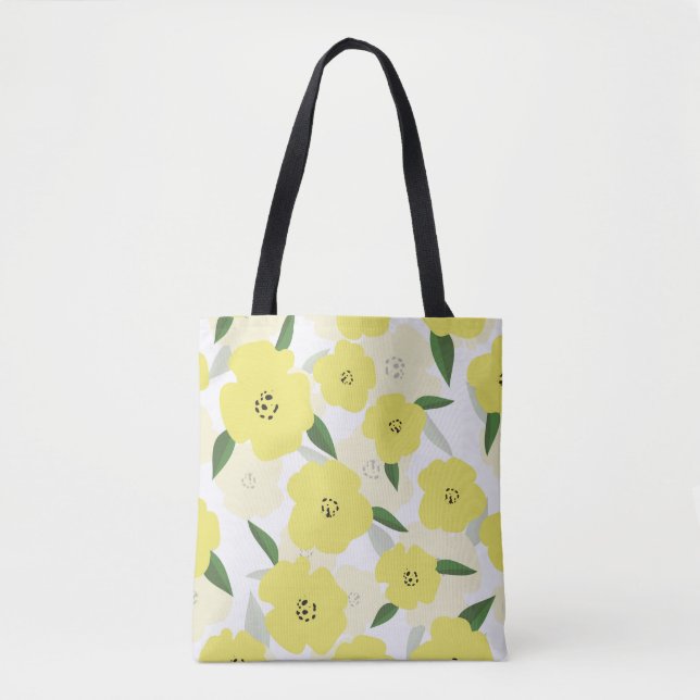 Tote Bag Arrière - plan en cuir noir foncé, avec f (Devant)