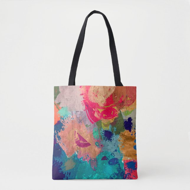 Tote Bag arrière - plan fractal psychédélique abstrait de f (Devant)