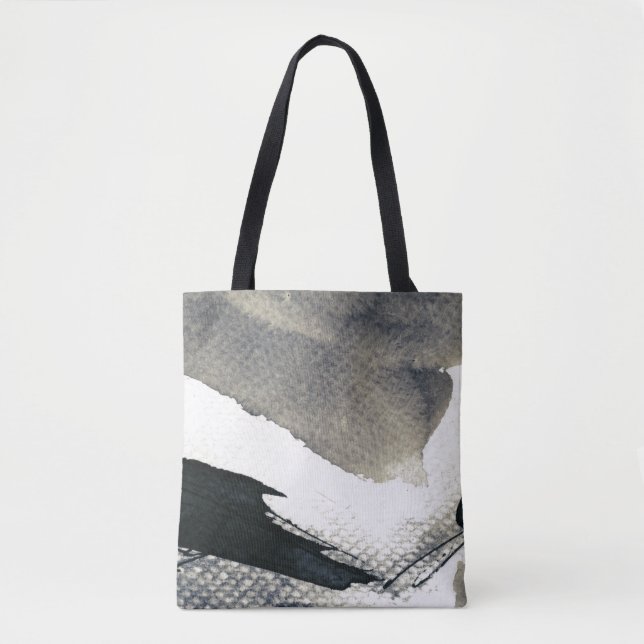 Tote Bag Arrière - plan grunge abstrait, texture d'encre. 4 (Devant)
