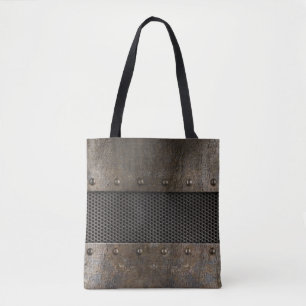 Tote Bag Arrière - plan grunge en métal