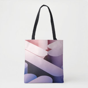 Tote Bag Arrière - plan maquillage abstrait minimal. Bleu e