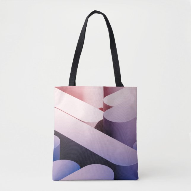 Tote Bag Arrière - plan maquillage abstrait minimal. Bleu e (Devant)
