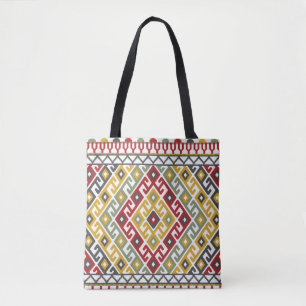 Tote Bag Arrière - plan motif géométrique en indien, st tur