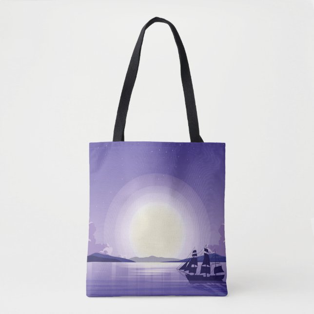 Tote Bag Arrière - plan Océan (Devant)
