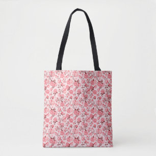 Tote Bag Arrière - plan papier numérique vintage