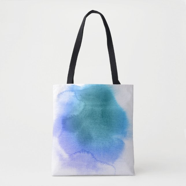 Tote Bag Arrière - plan peint à la main 12 d'aquarelle (Devant)