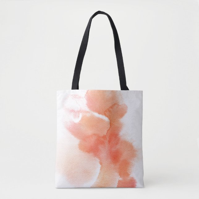 Tote Bag Arrière - plan peint à la main 4 d'aquarelle (Devant)