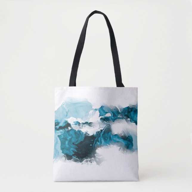 Tote Bag Arrière - plan peint à la main abstrait créatif, w (Devant)