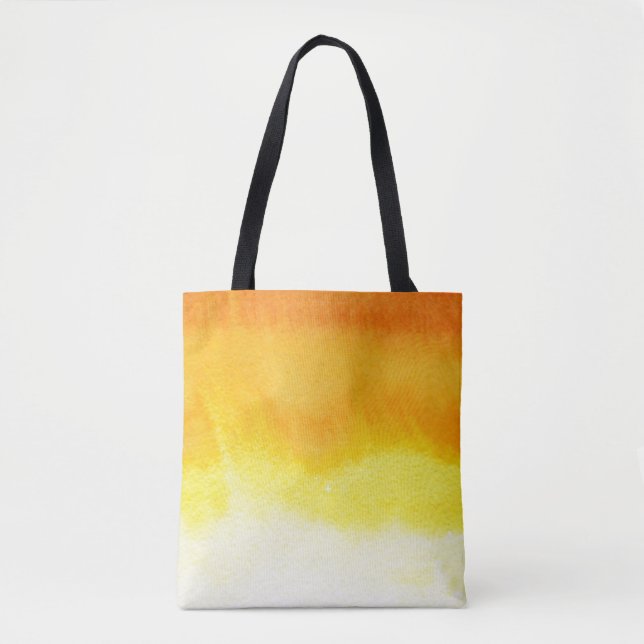 Tote Bag Arrière - plan peint à la main d'aquarelle (Devant)