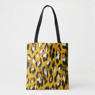 Tote Bag Arrière - plan Poster de animal Leopard Texture