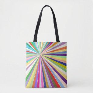 Tote Bag Arrière - plan rayé frais