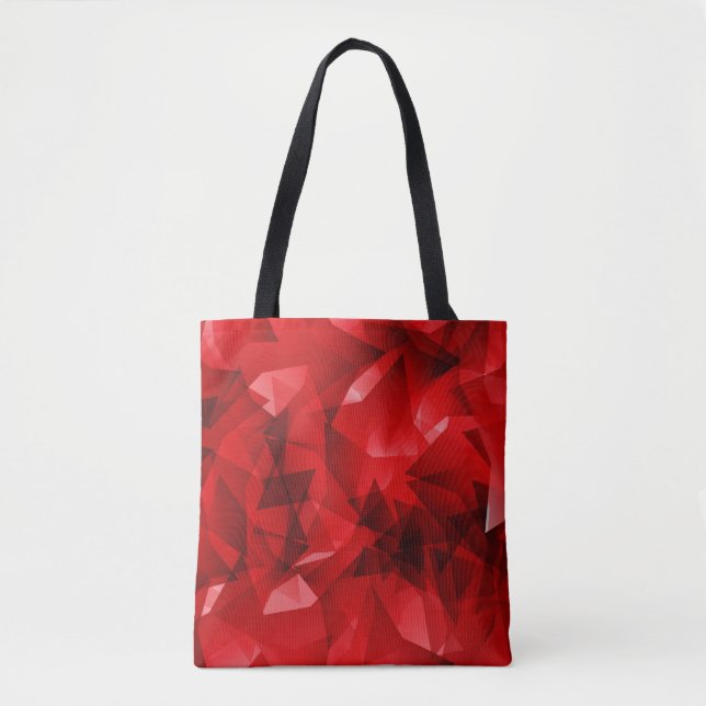 Tote Bag Arrière - plan rouge Abstrait (Devant)