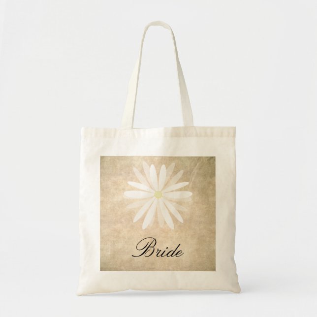 Tote Bag Arrière - plan rustique avec la jeune mariée de (Devant)