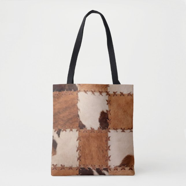 Tote Bag Arrière - plan texturé en cuir gros plan. (Devant)