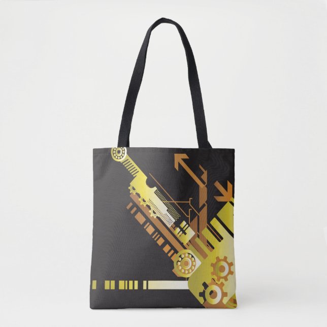 Tote Bag Arrière - plan tramé technique 5 (Devant)
