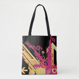 Tote Bag Arrière - plan tramé technique 7